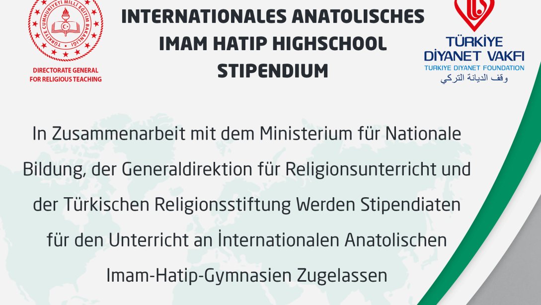 INTERNATIONALES ANATOLISCHES IMAM HATIP HIGHSCHOOL STIPENDIUM
